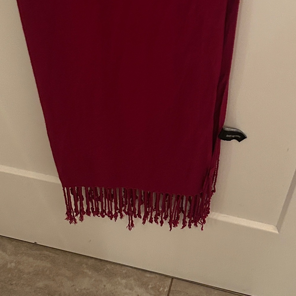 Jones New York Deep Red Paahmina Scarf
